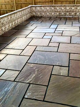 flagstone and block paving patio installers Durham