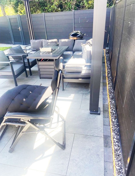 Porcelain patios Durham, porcelain footpaths